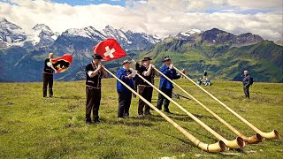 Das ALPHORN Traditional Swiss Music Instrument shorts [upl. by Rydder]