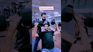 4 months completed of GYM journey motivation gymexercises trending gym shoulderworkout Day123 [upl. by Nilsoj]