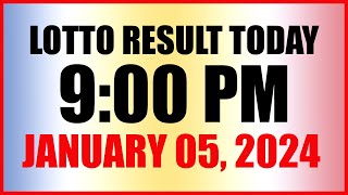 Lotto Result Today 9pm Draw January 5 2024 Swertres Ez2 Pcso [upl. by Edelman97]