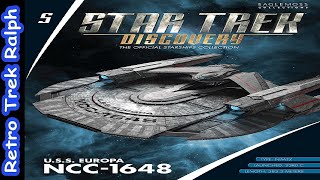 Star Trek Discovery Issue 5 USS Europa NCC1648 Model Review By EaglemossHero Collector [upl. by Drahser]