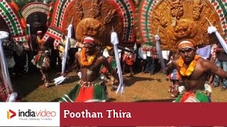 Poothan Thira  a ritual art form Kerala  India Video [upl. by Laehcim838]