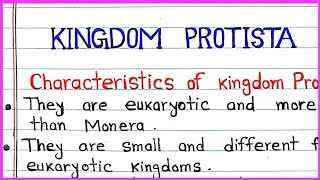 Kingdom Protista \ Characteristics of Kingdom Protista \ Biology class 9 [upl. by Ahsemak]