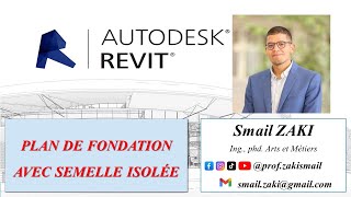 TP14 CREATIONN DE PLAN DE FONDATION AVEC SEMELLE ISOLÉE SUR REVIT [upl. by Atsahc]