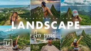 Landscape — Mobile Preset Lightroom  Tutorial  Free  Landscape Photography  Nature Photography [upl. by Eecrad]