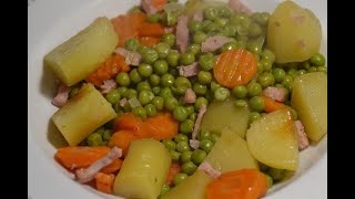 Lardons petits pois carottes recette cookeo [upl. by Selrhc644]