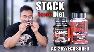 AC262ECA SHRED  Stack Diet ไดเอท Cuting สร้างกล้ามเนื้อลดไขมัน สายลีน สายนายแบบ ตอบโจทย์ที่สุด [upl. by Thorley751]