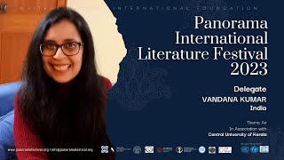 PANORAMA INTERNATIONAL LITERATURE FESTIVAL 2023 Vandana Kumar India [upl. by Lorenz]