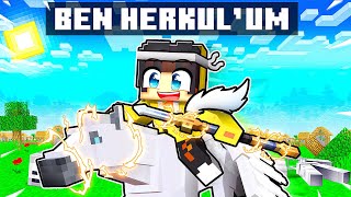 Minecraftta HERKÜL OLDUM⚡ Yıldırımın Oğlu [upl. by Labina]