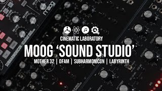 Moog Sound Studio  Labyrinth DFAM Subharmonicon amp Mother32 [upl. by Artenek291]