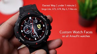 Amazfit GTR 2 and GTS 2 Custom Watch Faces How to Download and install by Notify Amazfit amp Zepp App [upl. by Chamkis]