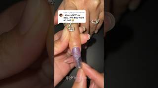 I ALWAYS BITE MY NAILS 😭 naildesigns nails nailart manicure nailtutorial gelnails acrylic [upl. by Coward]