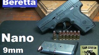 Beretta Nano 9mm Sub Compact Pistol [upl. by Trudi]