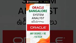 Oracle Hiring 2024  System Analyst Support  ITJOBS 2024jobs itjobs2024 oraclejobs viralshorts [upl. by Treacy]