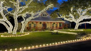 How to install Christmas lights on the roof peak using the best clip to hang c9 led lights [upl. by Keelia]