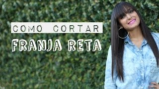 Como Cortar Franja Reta em Casa [upl. by Heck]