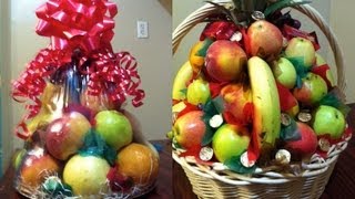 Como hacer canastas de fruta para regalo o para padrinos  2 diferentes  La receta de la abuelita [upl. by Anelak54]