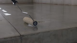 Sealing a Concrete Floor [upl. by Ynnad]