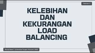 LOAD BALANCING [upl. by Hobard739]