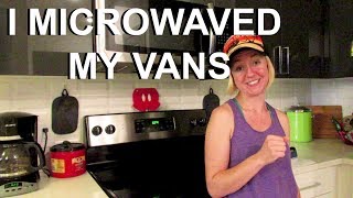 I microwaved my Vans Slip Ons to break them in  Part 1  Reclaim Adventure [upl. by Ching181]