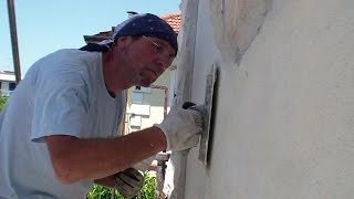 Come RASARE un muro ESTERNOHow to REPAIR an Exterior WallTips for Beginners [upl. by Mellman177]