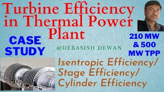 Turbine Efficiency in Thermal Power Plant  Isentropic Efficiency Case Study [upl. by Halford]