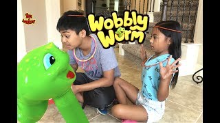 Wiggly Wobbly Worm Fun Game Surprise Eggs  Toys Academy [upl. by Skinner]