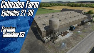 FARM tour and big WHEAT and BARLEY harvest 🌾🚜🚨  Calmsden Farm  Farming Simulator 22  Episode 1 [upl. by Aihseym403]