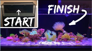 How To Setup A Saltwater Aquarium Step By Step [upl. by Airdnekal688]