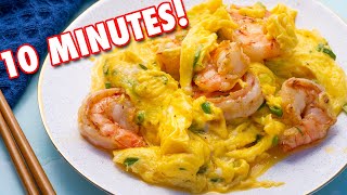 Perfect Cantonese Scrambled Eggs amp Shrimp using JKenjiLopezAlts Egg Hack 滑蛋蝦仁 [upl. by Mazur]