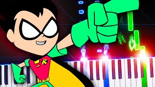 Teen Titans Theme Song  Piano Tutorial [upl. by Idur]