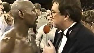 Hagler vs Leonard Pre and Post fight interviews [upl. by Etam]