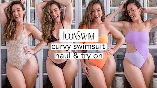 Curvy Swimsuit Haul amp TryOn with Icon Swim [upl. by Teddie]