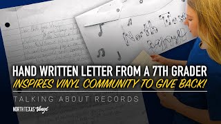 Hand Written Letter Inspires VinylCommunity To Give Back  Talking About Records [upl. by Lubba]