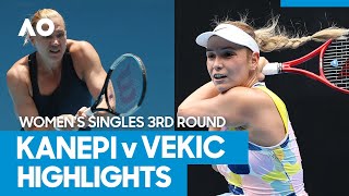 Kaia Kanepi vs Donna Vekic Match Highlights 3R  Australian Open 2021 [upl. by Battiste]