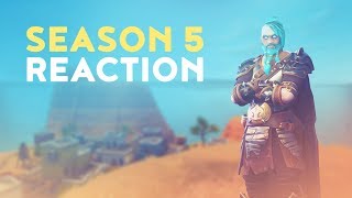 SEASON 5 REACTION Fortnite Battle Royale [upl. by Katt]