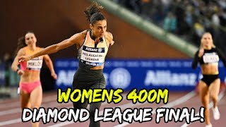 Sydney McLaughlinLevrone Fastest 400m at Diamond League Final [upl. by Hessney]