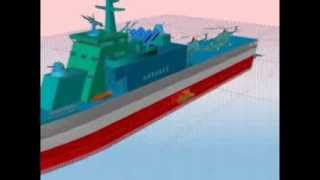 Offshore Patrol Aircraft Carrier in Small Size 3D pictorial design [upl. by Gans]