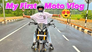 My First Moto Vlog With My Dream Bike MT 15 😍 [upl. by Euqininod402]