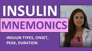 Insulin Onset Peak Duration Mnemonic Nursing  Types of Insulin Nursing NCLEX Review [upl. by Drareg]