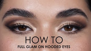 ND MINI MASTER CLASS  How To Full Glam on Hooded Eyes [upl. by Razaile]