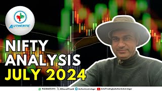 Nifty tends to 23052 or 24968  Green and Black day of stockmarket for July 2024 viral explore [upl. by Drofiar]