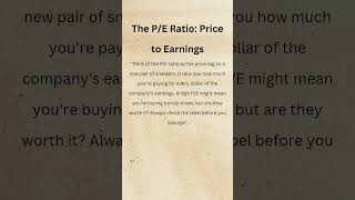 PE Ratio Price to Earnings Ratio [upl. by Sigfrid]