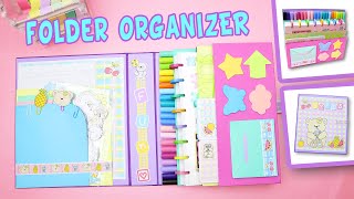 DIY Cute Folder Organizer  Perfect for your Notebook Bullet Journal or Diary  aPasos Crafts DIY [upl. by Kantor]