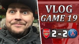 Arsenal 2 v 2 PSG  We Were SHT Again  Matchday Vlog  Game 19 [upl. by Llehcsreh]