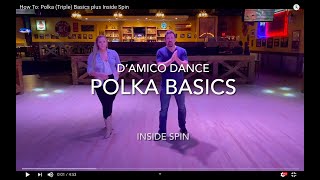 How To Polka Triple Basics plus Inside Spin [upl. by Kelley]