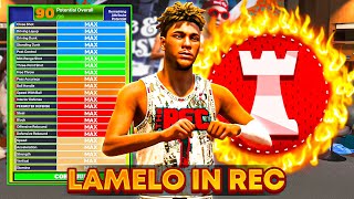 LaMelo Magic Dominating the Rec Center with My LaMelo Ball Build in NBA 2K24 [upl. by Ayot349]