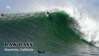 RAW DAYS  Mavericks California  Best Big Wave Surfing Sessions [upl. by Lombardy]