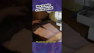 How To Make A Rat Fursuit Tail fursuitmaker fursuit costume [upl. by Ayouqat]