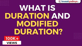 What is Duration amp Modified Duration  Macauley Duration amp Modified Duration calculations [upl. by Cerellia]