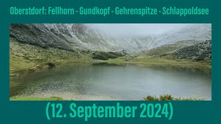 Erster Schnee in den Oberstdorfer Bergen zwischen Fellhorn und Kanzelwand 12 September 2024 ￼ [upl. by Adnalram]